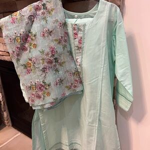 Mint Green Kurta Bottoms